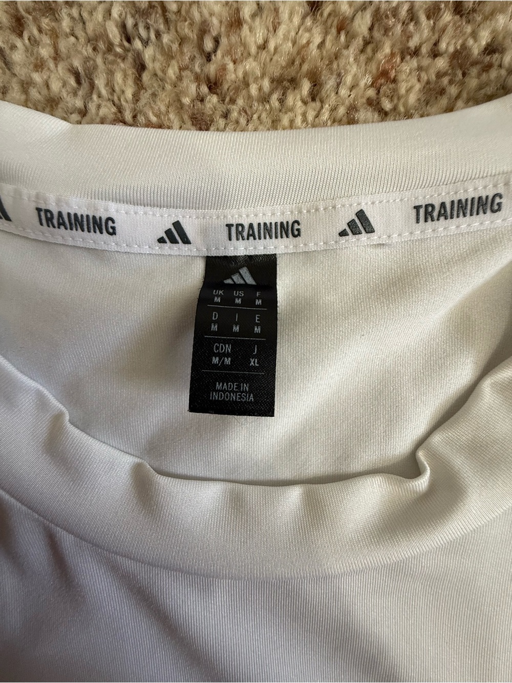 Adidas white dry-fit long sleeve, Size: M mens, brand new - Picture 3 of 4
